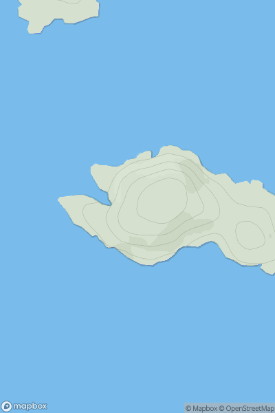 Thumbnail image for Eilean Mor [Lochinver to Ullapool] [NC055174] showing contour plot for surrounding peak
